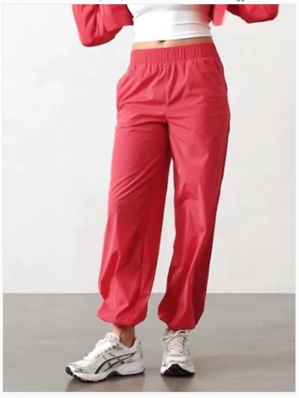 NWT Athleta Rise Pant Punch Coral Pink Women's XS $109 Nylon Lightweight